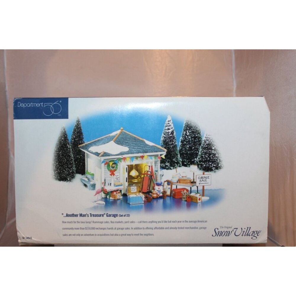 Dept 56 Snow Village - Another Man's Treasure Garage